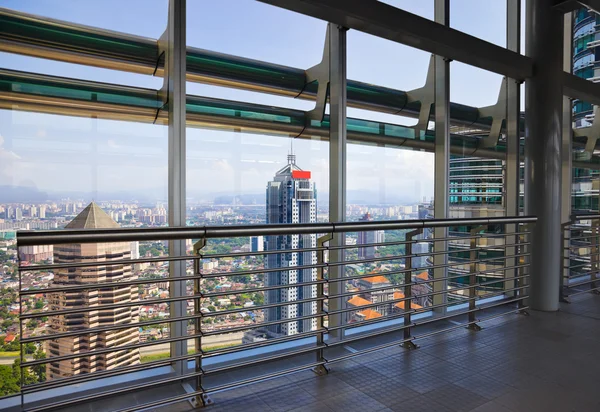 Pohled na město Kuala Lumpur (Malajsie) — Stock fotografie