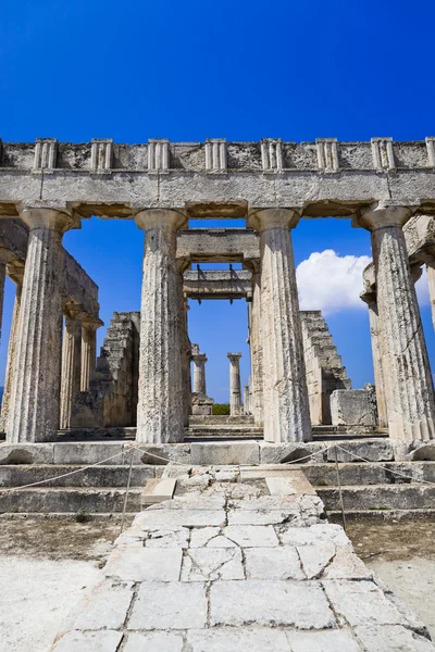 Ερείπια Ναού στην Αίγινα, Ελλάδα — Φωτογραφία Αρχείου