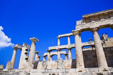 Aegina Island, Yunanistan Tapınağı kalıntıları