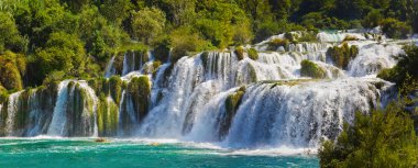 Waterfall KRKA in Croatia clipart