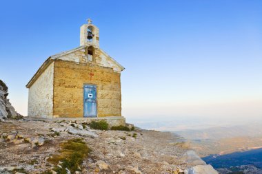 Old church in mountains, Biokovo, Croatia clipart