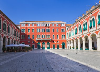 Akdeniz Meydanı ve palace, split, Hırvatistan