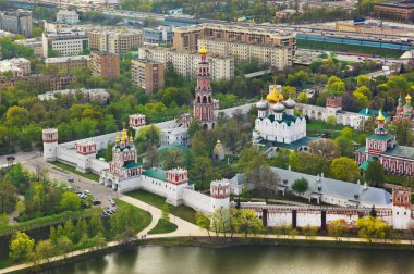 Novodevichiy convent in Moscow, Russia clipart