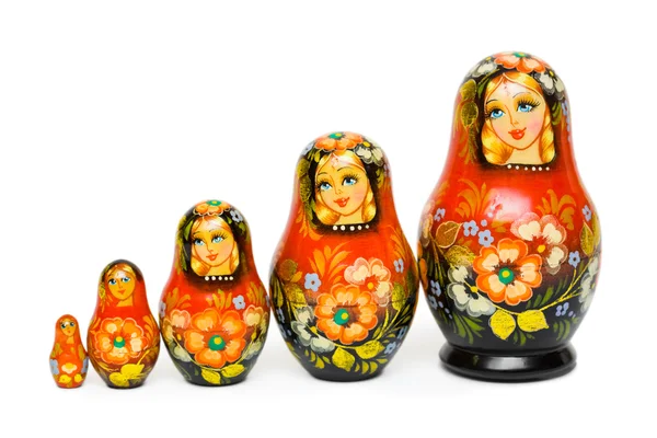 Russische speelgoed matrioska — Stockfoto