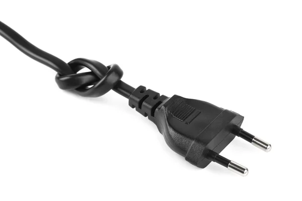 Elektrický kabel s uzlem — Stock fotografie