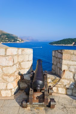 Retro cannon, dubrovnik, Hırvatistan