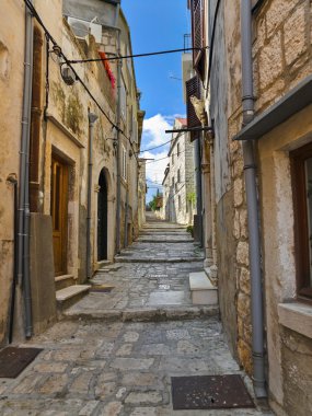 Street at Korcula, Croatia clipart