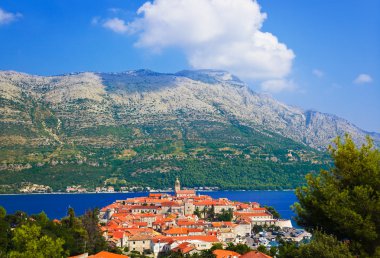 Town Korcula in Croatia clipart