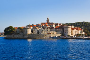 Town Korcula at Croatia clipart