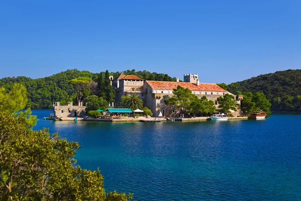 stock image Monastery at island Mljet in Croatia