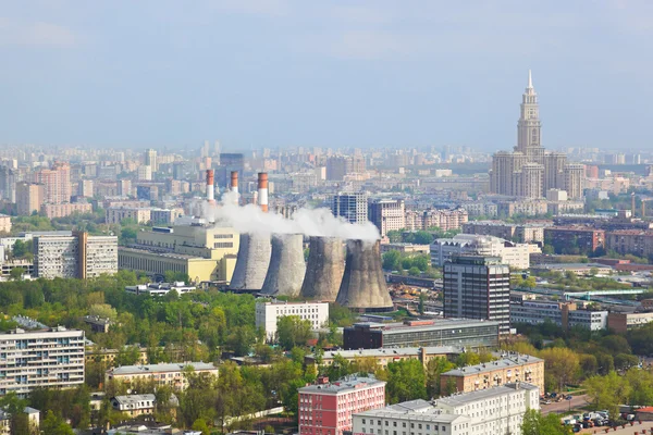 Kraftwerk in der Stadt Moskau, Russland — Stockfoto
