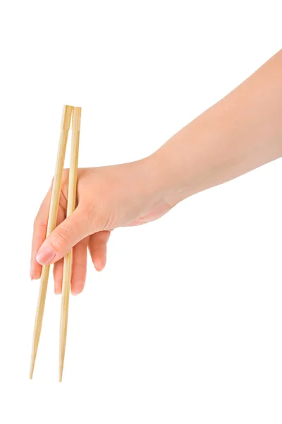 Hand with chopsticks — Stock Photo, Image