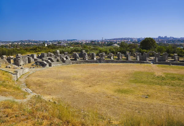 Руины древнего амфитеатра в Сплите, Хорватия — стоковое фото