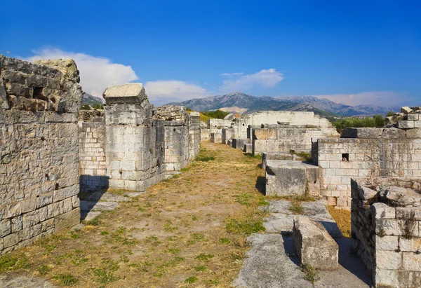 Ruiny starobylého amfiteátru ve Splitu, Chorvatsko — Stock fotografie