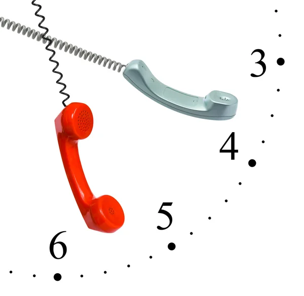 Telefonu yapılmış saat — Stok fotoğraf
