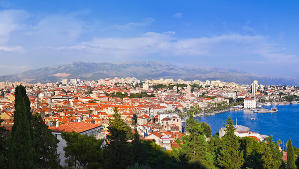 Panorama of Split, Croatia