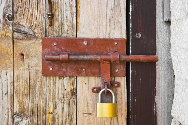 stock image Old door and lock