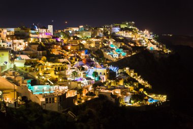 Santorini night - Greece clipart