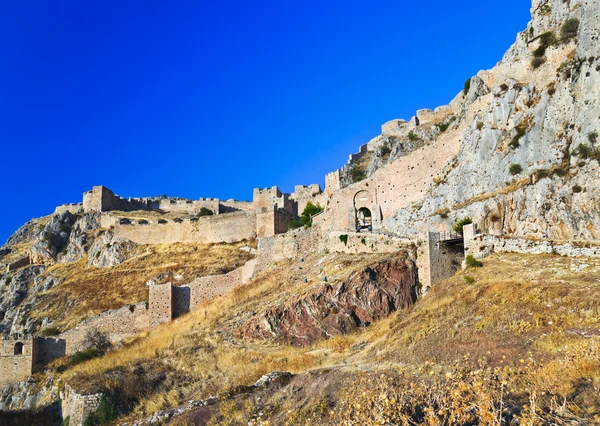 Stará pevnost v Korintu, Řecko — Stock fotografie