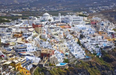 Santorini görünümü - Yunanistan