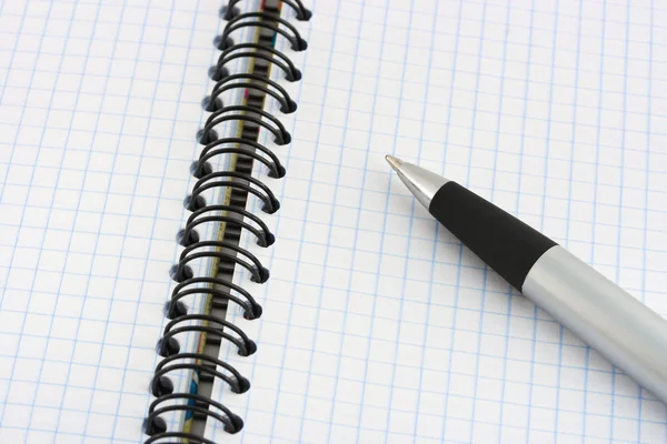 Pen en Opmerking pad — Stockfoto