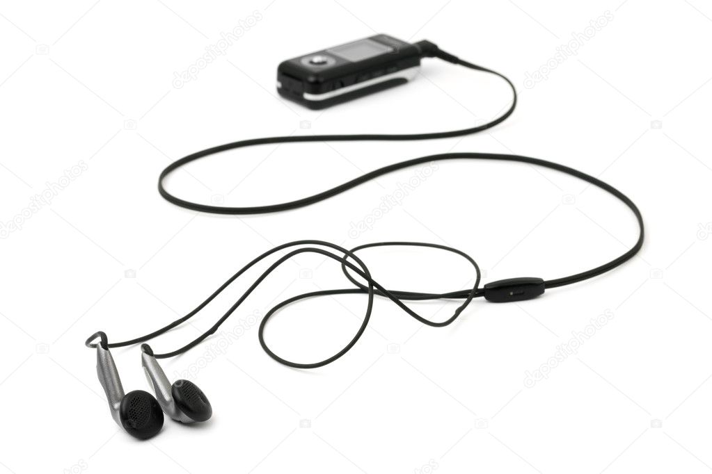 MP3 player and earphones