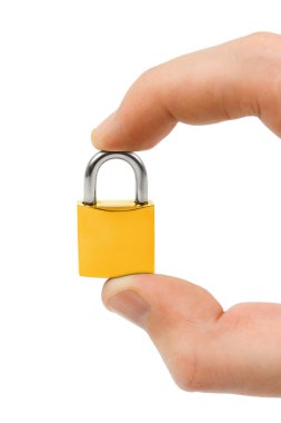 Small lock in hand clipart