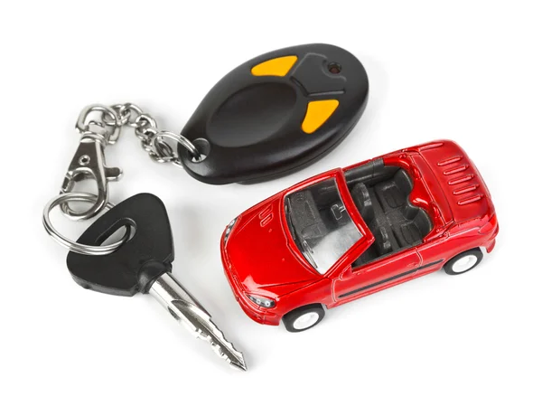 Toy car and keys — Stock Photo, Image