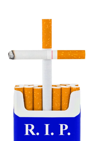 Tombe faite de cigarettes — Photo