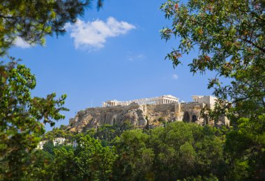 Atina, Yunanistan 'daki Akropolis' teki Parthenon tapınağı