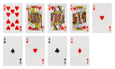 Playing cards clipart