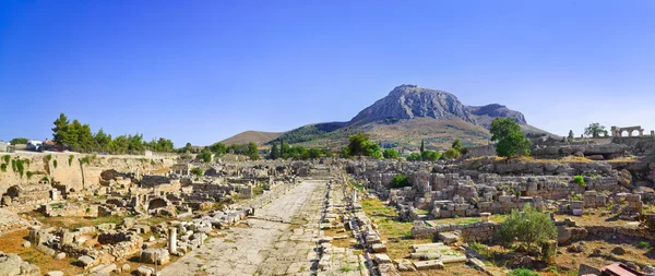 Ruïnes van de stad in Korinthe, Griekenland — Stockfoto