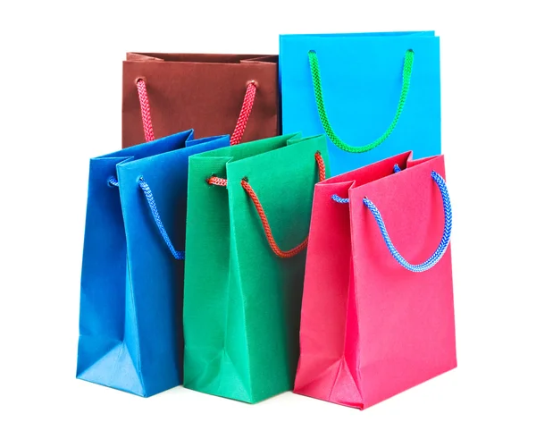 Wielobarwny torby na zakupy — Zdjęcie stockowe