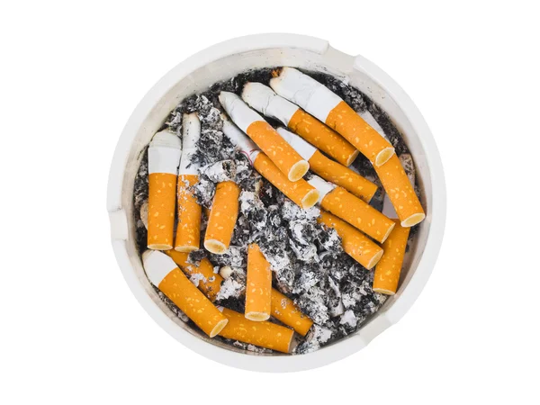 Пепельница и сигареты — стоковое фото