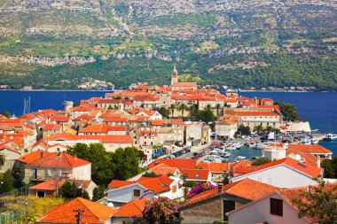 Town Korcula in Croatia clipart