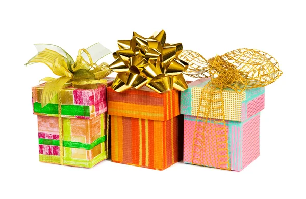 Drie geschenken — Stockfoto