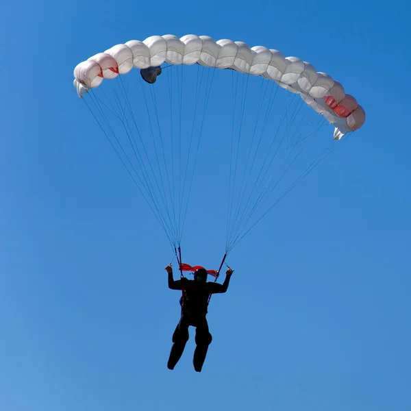 跳伞 — 图库照片