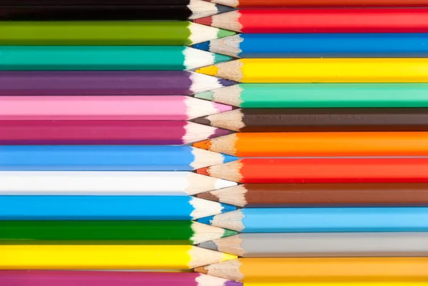 Número de lápis coloridos — Fotografia de Stock