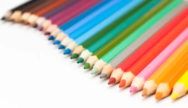 Número de lápices de colores — Foto de Stock