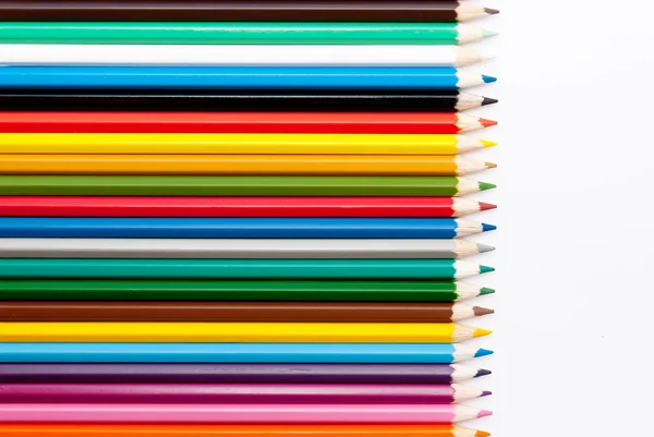 Αριθμός χρωματιστά μολύβια — Φωτογραφία Αρχείου