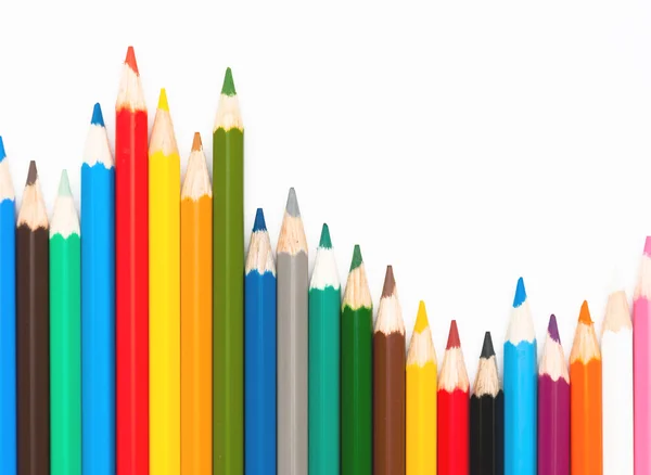 Number of colored pencils — Stock Photo, Image