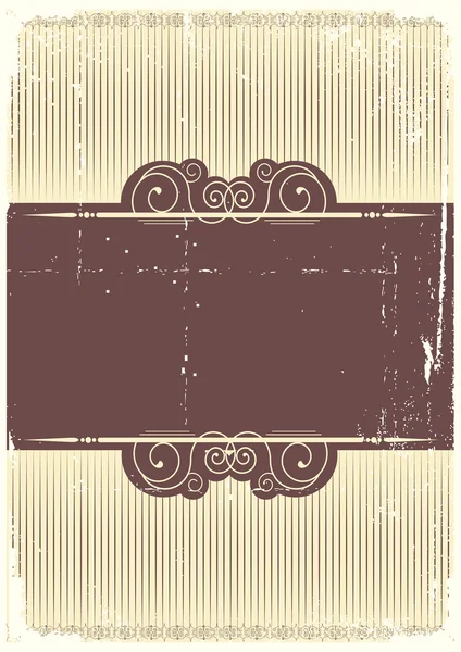 Vintage Hintergrund mit Vignetten. Abstraktes Papier für Design — Stockvektor