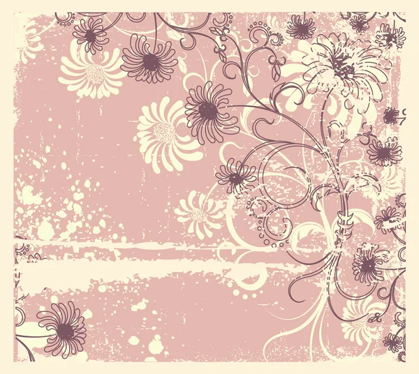 Διάνυσμα floral διακόσμηση .vintage λουλούδια φόντο — Διανυσματικό Αρχείο