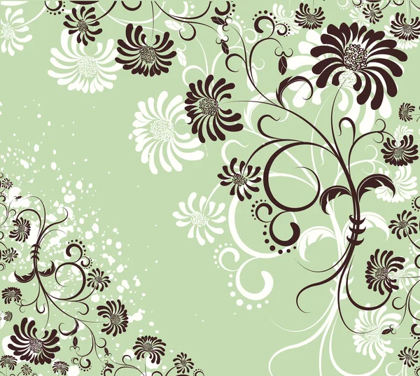 Διάνυσμα φόντο .flowers floral διακόσμηση — Διανυσματικό Αρχείο