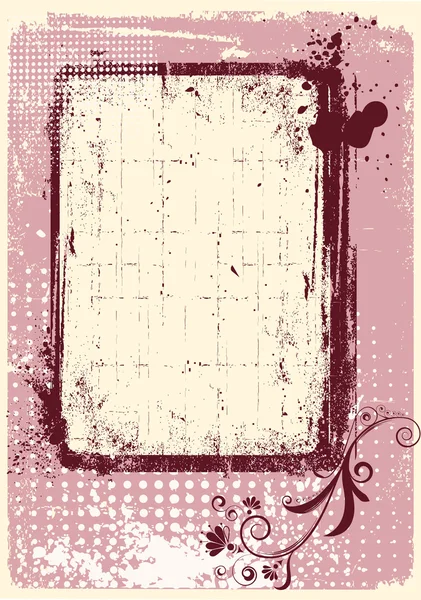 Vector grunge decoración .Pink fondo para texto — Archivo Imágenes Vectoriales