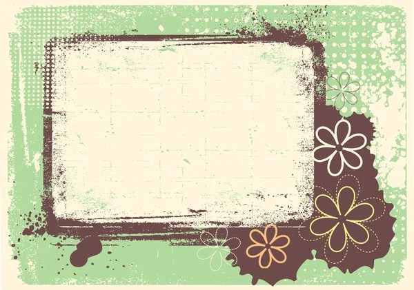 Διάνυσμα grunge διακόσμηση floral φόντο για κείμενο — Διανυσματικό Αρχείο