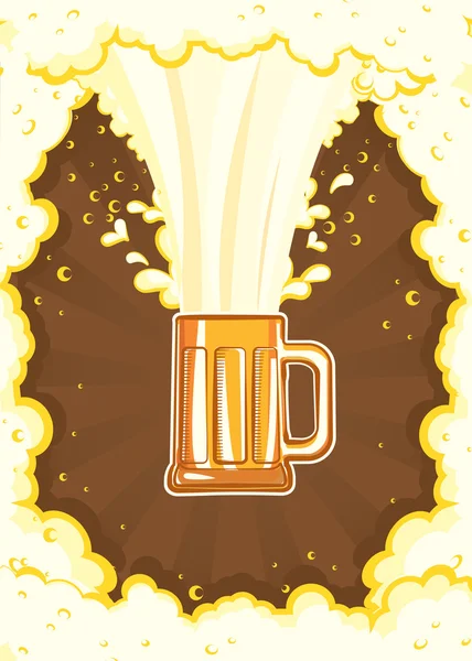 Okulary beer.vector kolor symbolu ilustracji do projektowania — Wektor stockowy