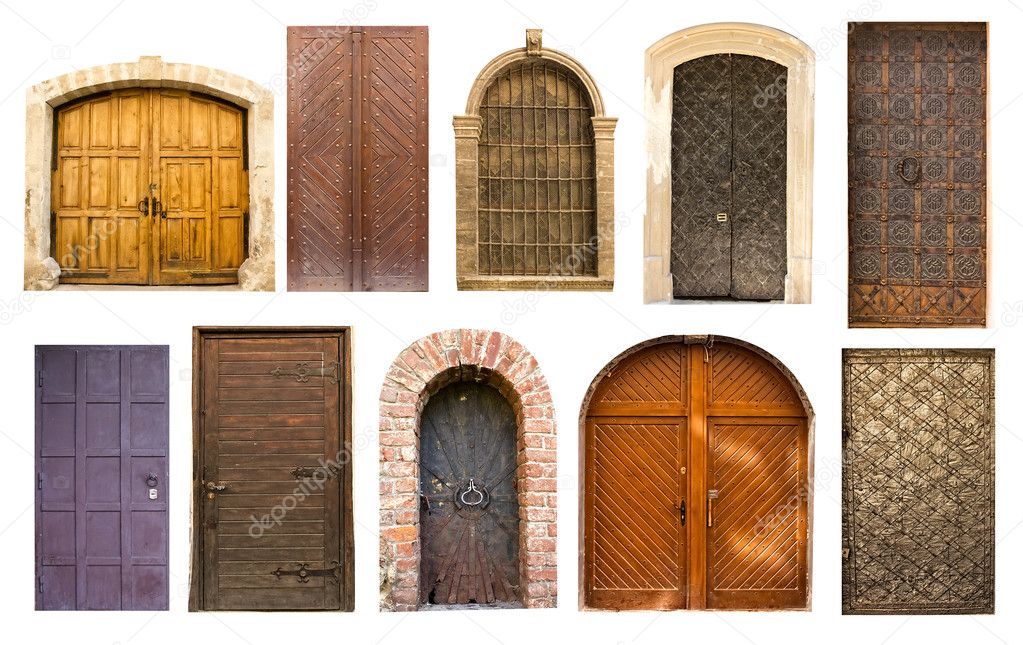 Old vintage doors from Lviv
