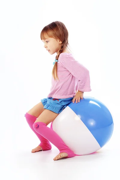 stock image Girl with ball