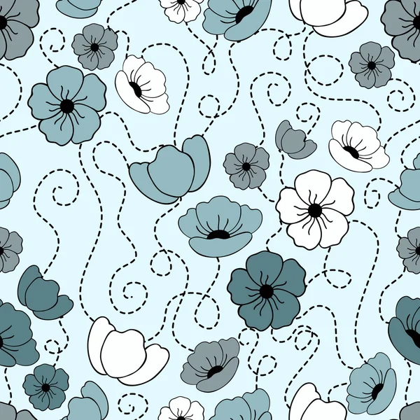 Flower seamless pattern — Stock Vector